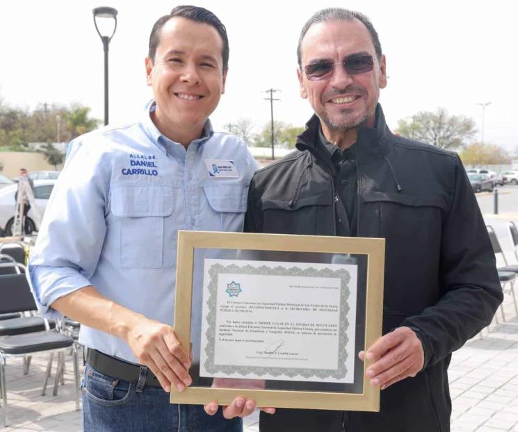 Felicitan a Daniel Carrillo por buenos resultados en seguridad
