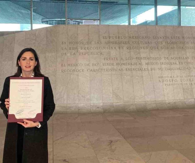 ¡Con mención honorífica! Profesora Tec es reconocida por el INAH