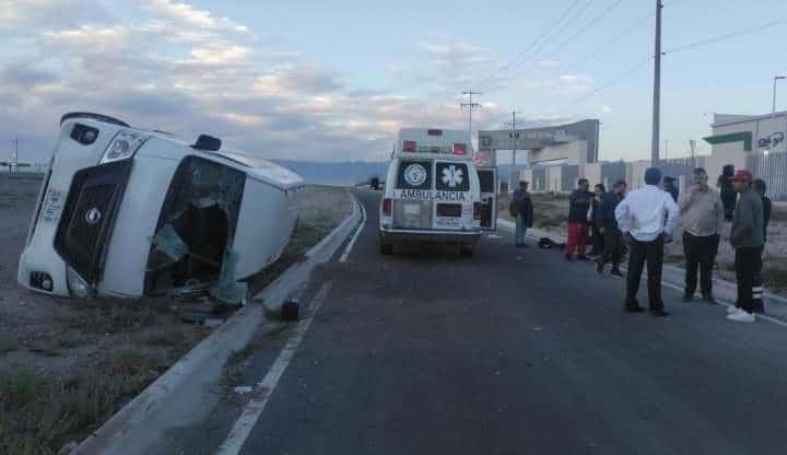 Volcadura deja siete lesionados en Ciénega de Flores