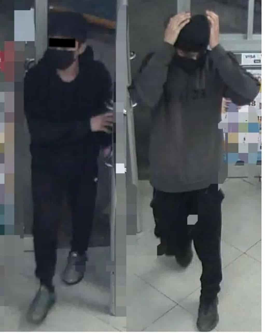 Dos hombres señalados de cometer al menos 15 asaltos con violencia en tiendas de autoservicio, fueron detenidos por oficiales de la Unidad de Investigación Criminal de la Policía de Guadalupe.