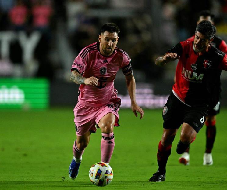 Messi, sin brillo en el amistoso Miami-Newell’s