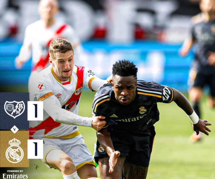 Real Madrid empata en gris igualada ante Rayo Vallecano
