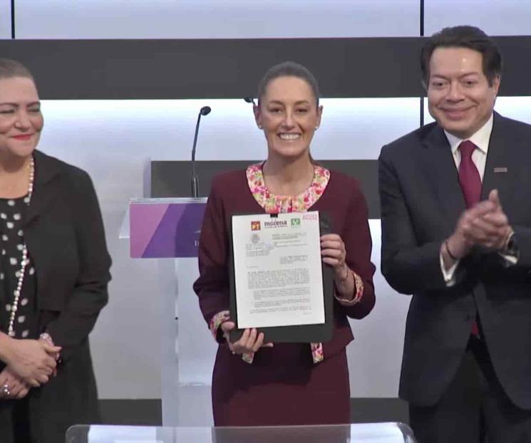 Se registra Claudia Sheinbaum como candidata presidencial ante INE