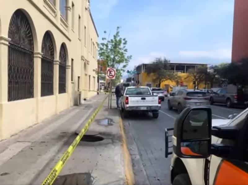 El reporte de un conato de incendio en dos registros de la CFE, provoco una intensa movilización de los puestos de socorro, en pleno centro de la ciudad.