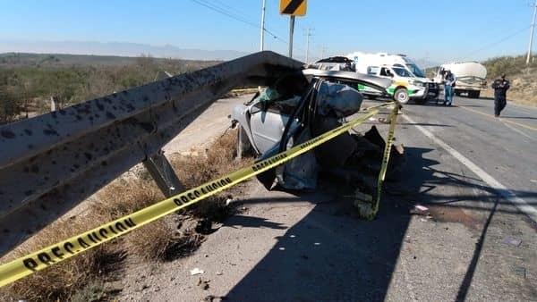 Deja choque frontal un muerto