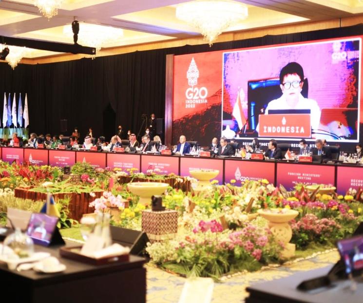 Externan preocupación Cancilleres del G20 por conflictos mundiales