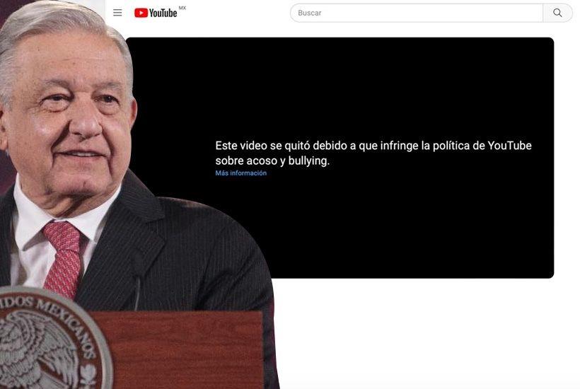 Elimina Youtube mañanera donde AMLO filtró número de reportera