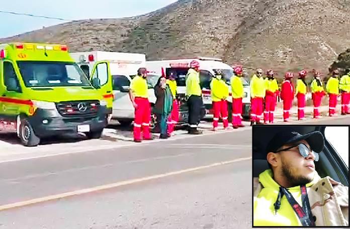 Muere rescatista tras sufrir accidente vial