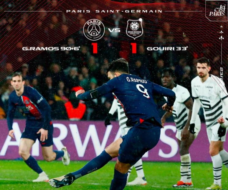 PSG empata con Rennes