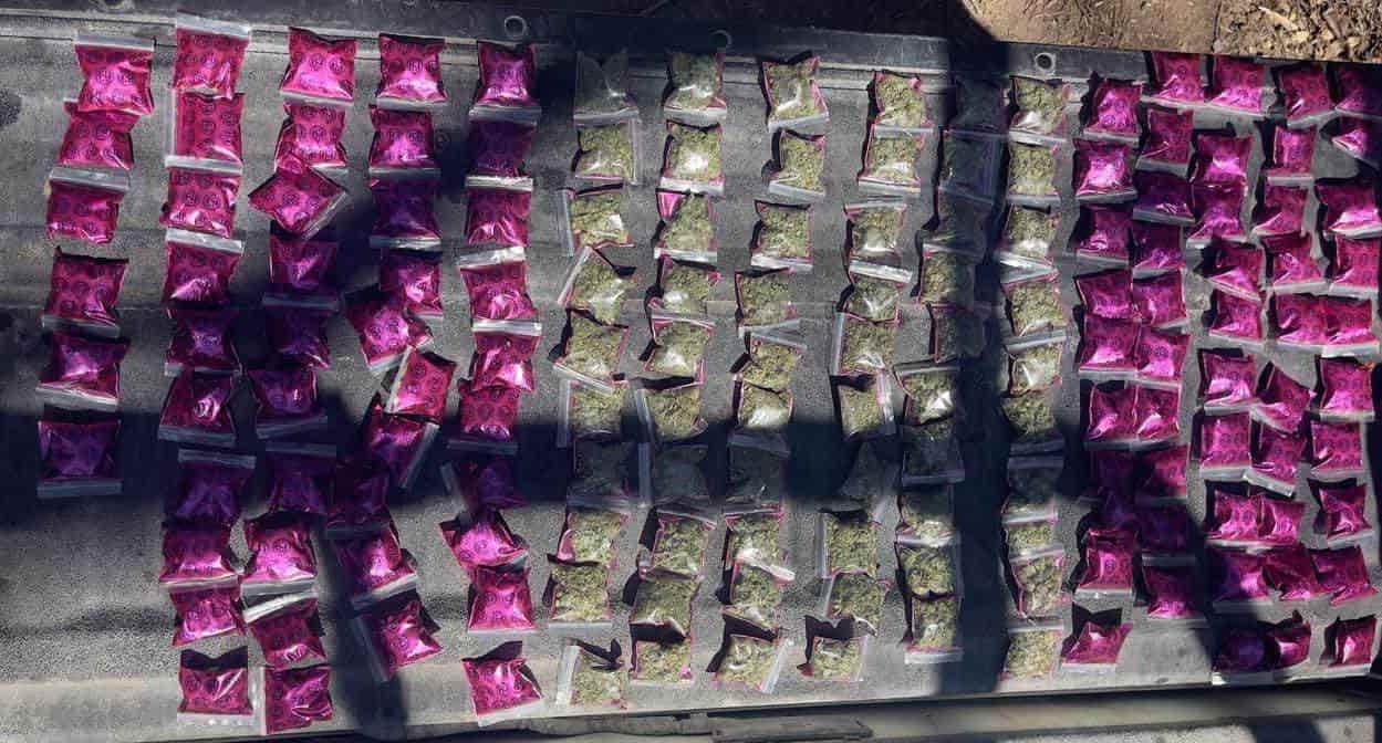 Una pareja armada y con droga, presuntamente integrantes de un cártel de la droga con presencia nacional, fue arrestada en el municipio de Aramberri por elementos de Fuerza Civil.