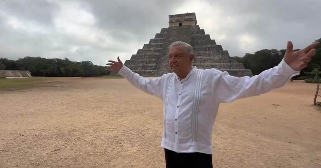 AMLO presume tiempos de recorrido del Tren Maya