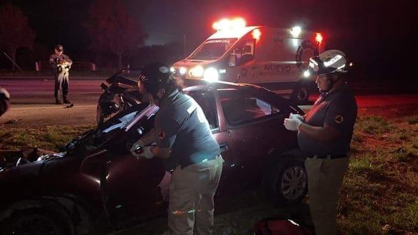 Conductor resulta lesionado tras accidente