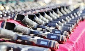 Decomisan en fronteras 32 mil 439 armas de fuego