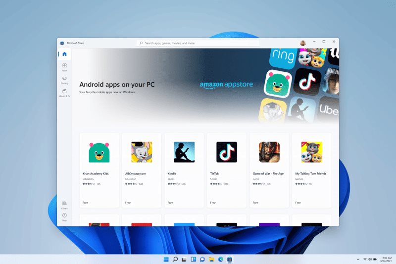 Windows 11 elimina el soporte para las aplicaciones de Android