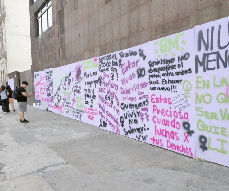 Realizan hoy marcha del 8M; se blindan negocios del centro