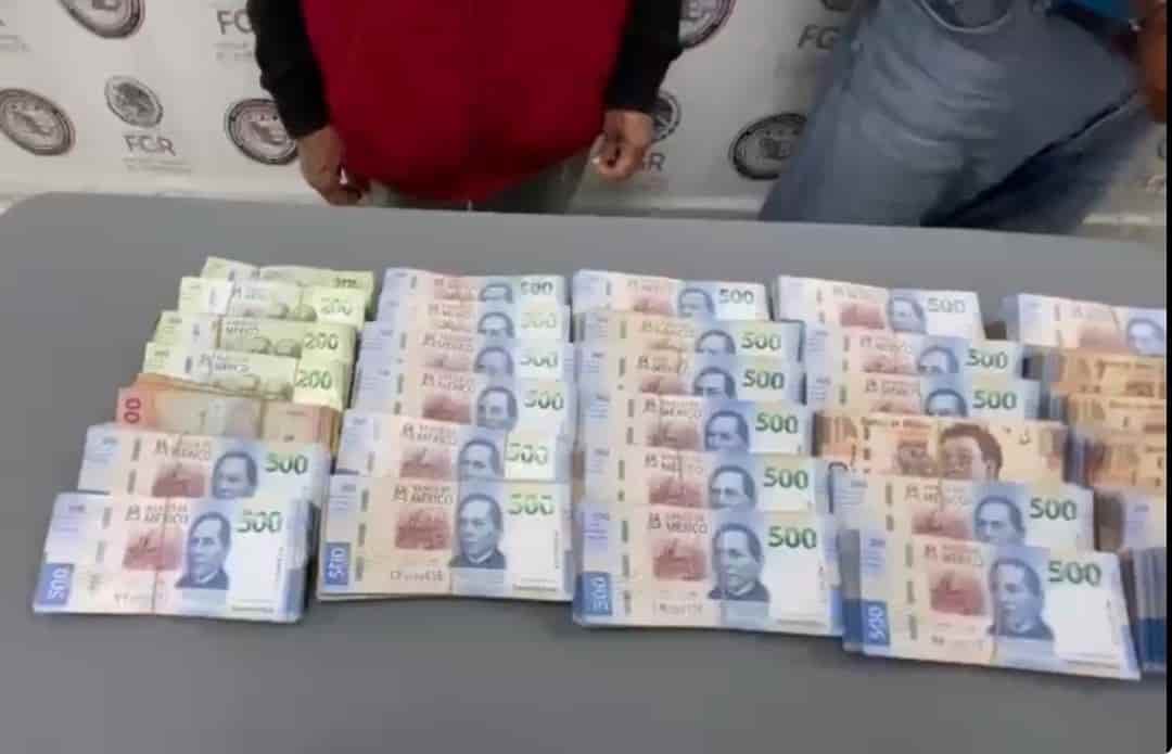 Elementos de la Policía Federal Ministerial (PFM) de la Fiscalía General de la República (FGR) en su Fiscalía Federal en el Estado de Nuevo León, aseguraron durante un operativo más de dos millones de pesos en moneda nacional, en el municipio de Galeana, Nuevo León y detuvieron a dos personas.