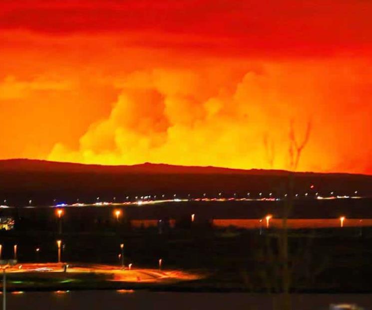 Reportan nueva erupción volcánica en Islandia