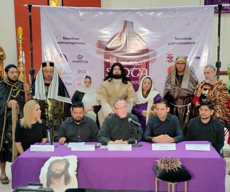 Alistan Vía Crucis de la parroquia María Goretti
