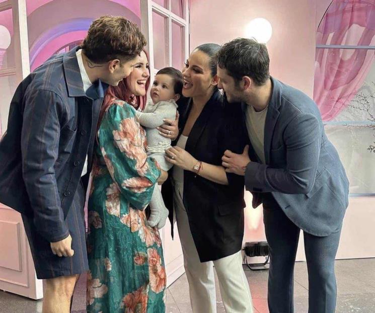 Celebra Maite Perroni bautizo de su hija Lía junto a miembros de RBD