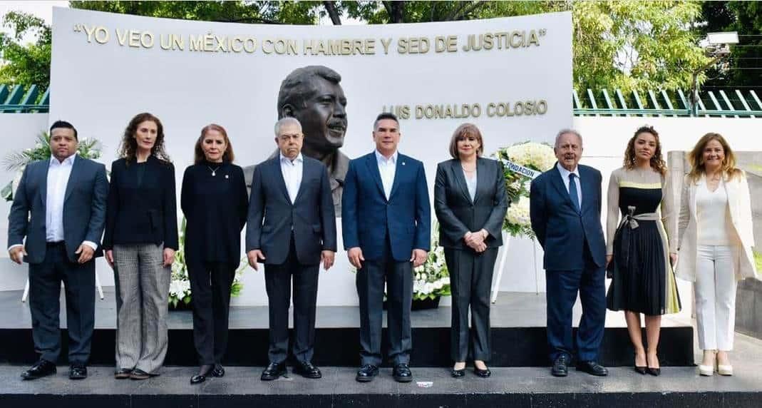 Alito Moreno recuerda a Colosio con sencilla ceremonia en el PRI
