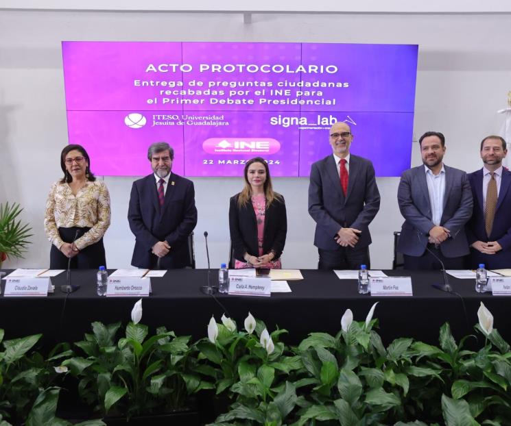 Determina INE orden de aparición y posición de abanderados en debate