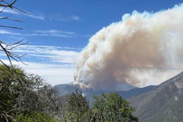 Surge incendio forestal en sierra de Zaragoza.