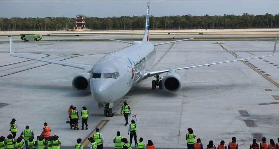 Aeropuerto de Tulum recibe por primera vez vuelos internacionales