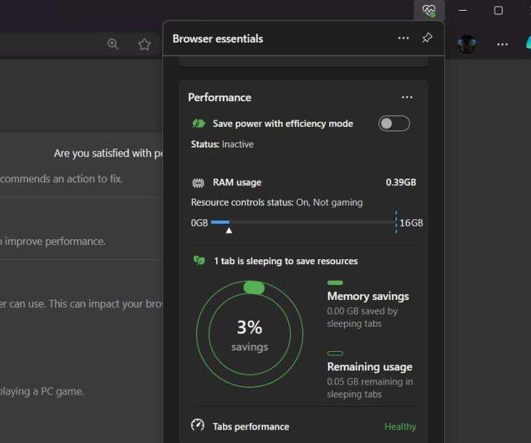 Microsoft Edge permitirá gestionar el consumo de memoria RAM