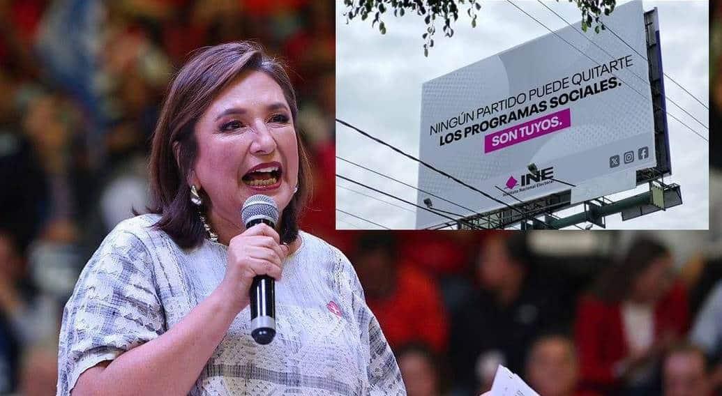 INE llama a Xóchitl Gálvez a no hacer mal uso de su emblema