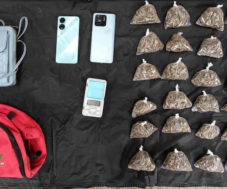 Capturan a sospechoso de homicidio vendiendo marihuana en Escobedo