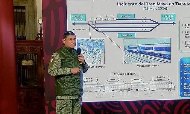 Descarrilamiento de TM pudo ser por falla en cambio de vía: Sedena