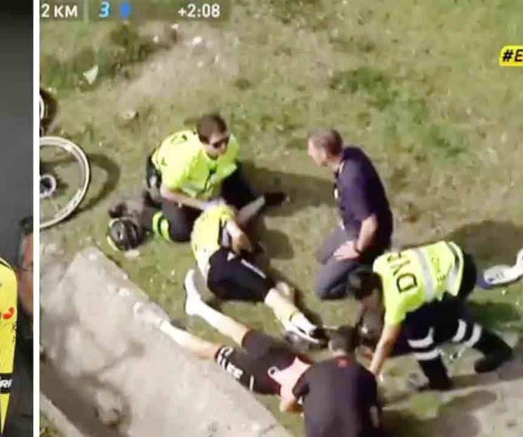 Sufre accidente el bicampeón del Tour
