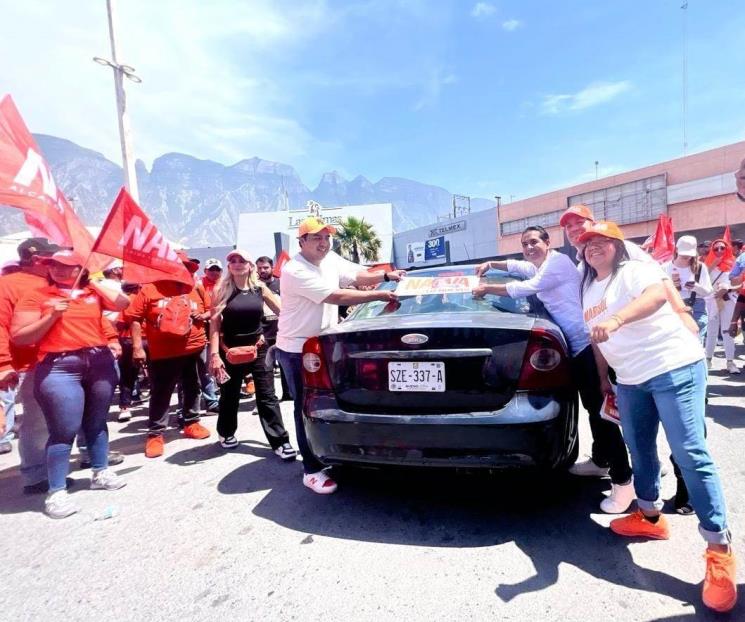 Abandera Nava campaña de candidatos a diputados