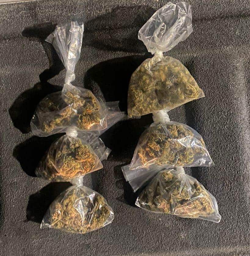 En el momento en que discutían en la vía pública, dos hombres fueron detenidos por oficiales de la Policía de Monterrey, tras encontrarles seis envoltorios de plástico con hierba verde similar a la mariguana, además son investigados por robo a un Oxxo Gas, la madrugada de ayer al oriente de la ciudad.