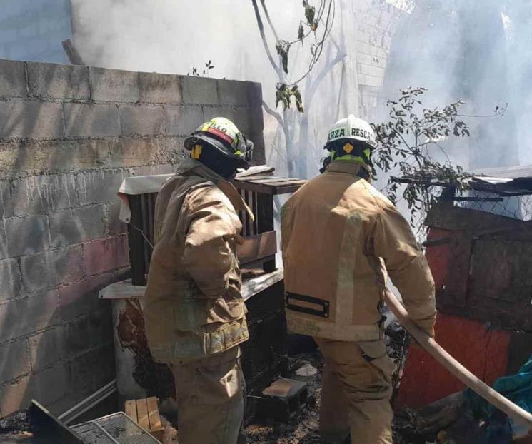 Acaba fuego con vivienda