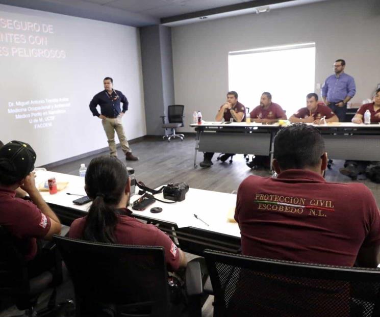 Imparten en Escobedo curso de manejo de químicos