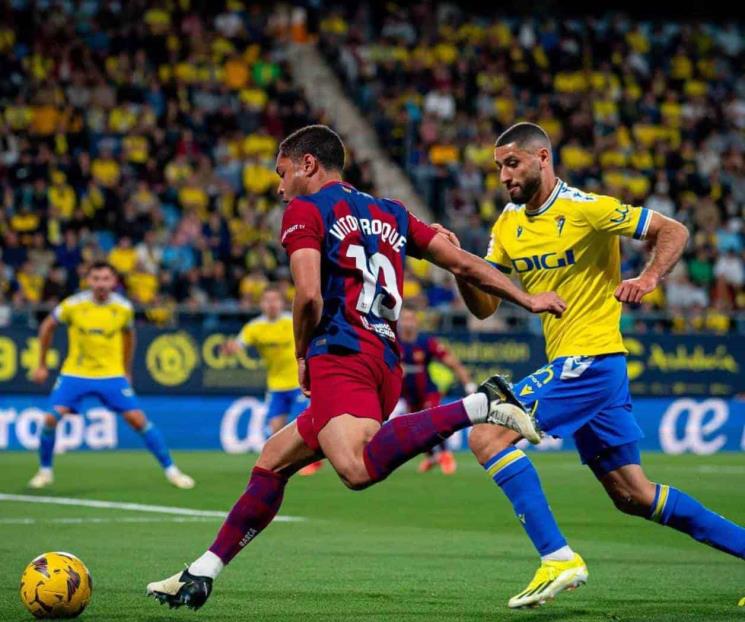 Vence Barcelona al Cádiz y se mantienen como sublíderes en España 