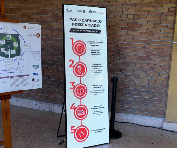 Crea UANL espacios cardioseguros en Campus de la Salud