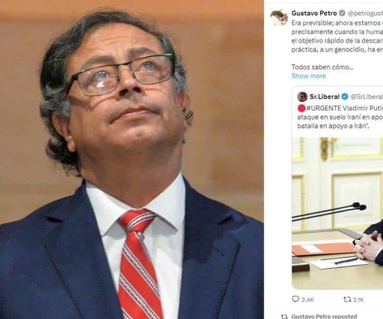Anticipa Petro tercera guerra mundial con posteo falso