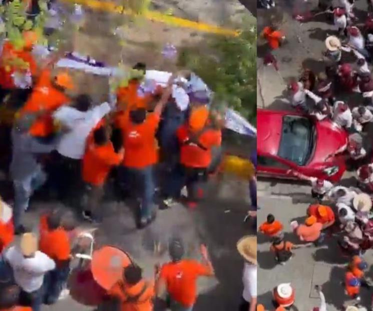 Militantes de MC y Morena pelean durante debate en Guadalajara