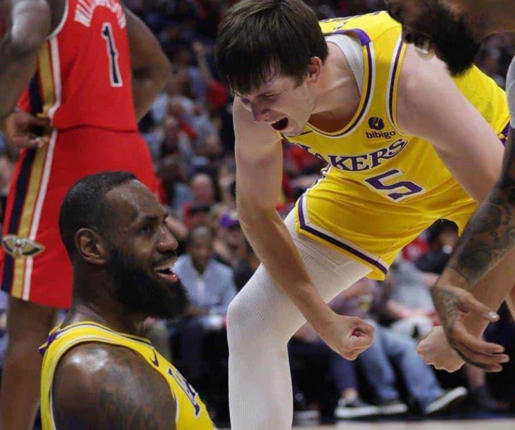 Lakers vencen a Pelícanos y se meten a los playoffs