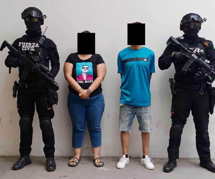 Cae pareja con droga al norte de Monterrey