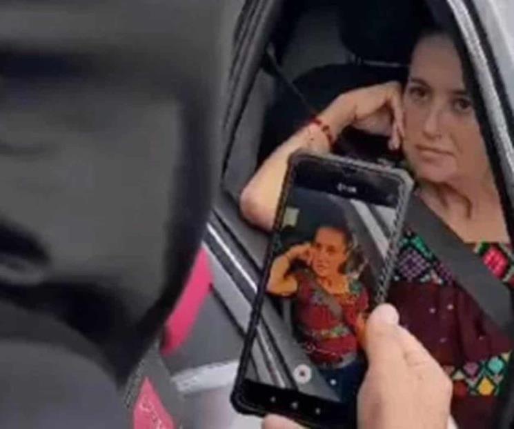 Asegura AMLO que retén contra Claudia Sheinbaum fue un montaje