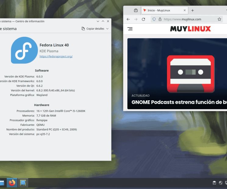 Disponible Fedora 40 con KDE Plasma 6, GNOME 46, ROCm 6 y PyTorch