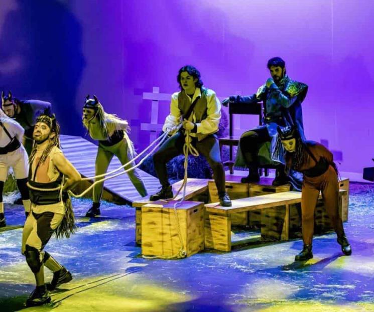 Escenifican drama de la crueldad con metáfora equina