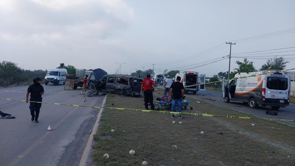 Deja choque un muerto y 3 heridos en Salinas Victoria