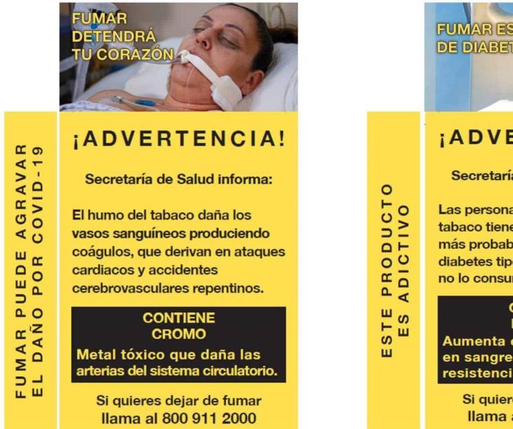 Alistan nuevas advertencias en cajetillas de cigarros