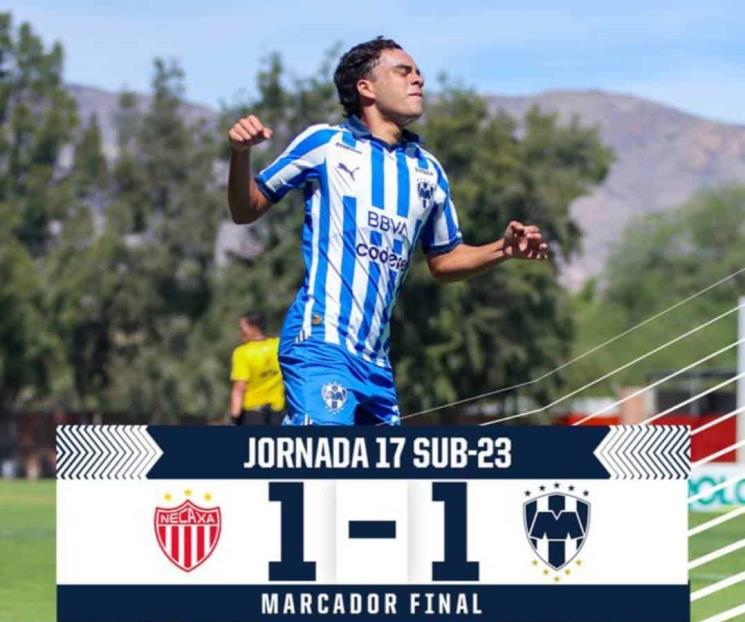 Empatan Rayados Sub-23 y no llegan a la Liguilla