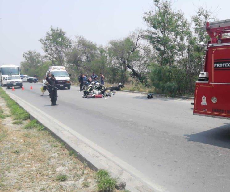 Deja choque de motos dos muertos