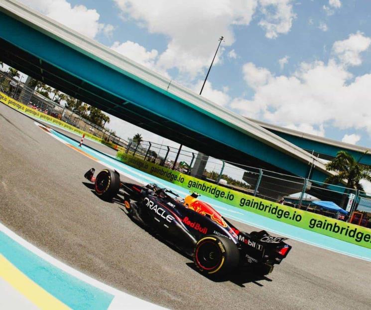 Queda tercero Checo Pérez en carrera corta de Miami 